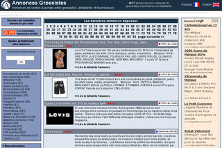 Aperçu visuel du site http://www.annoncesgrossistes.com