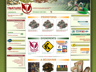 Aperçu visuel du site http://www.tnature.com