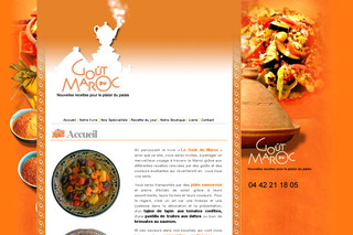 Aperçu visuel du site http://www.gout-du-maroc.fr