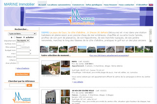 Aperçu visuel du site http://www.marineimmobilier.com