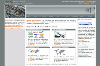 Aperçu visuel du site http://www.nantes-referencement.com