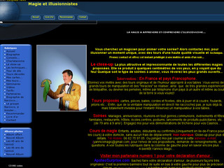 Aperçu visuel du site http://magie-illusion.kikouli.fr