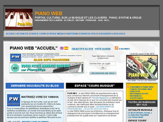 Aperçu visuel du site http://pianoweb.free.fr