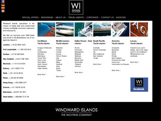 Aperçu visuel du site http://www.windward-islands.net/index-fr.php