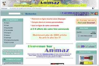Aperçu visuel du site http://www.animaz.fr