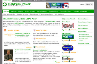 Aperçu visuel du site http://www.hold-em-poker.eu