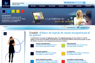 Aperçu visuel du site http://www.crisalid.com/