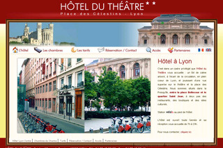 Aperçu visuel du site http://www.hotel-du-theatre.fr/