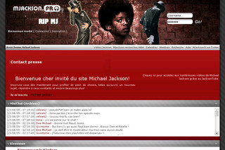 Aperçu visuel du site http://www.mjackson.fr