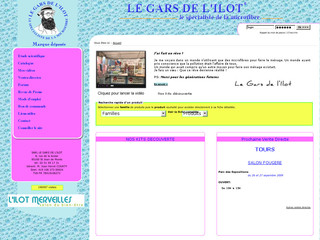 Aperçu visuel du site http://www.legarsdelilot.com