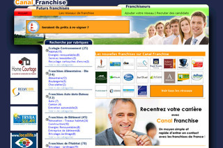 Aperçu visuel du site http://www.canal-franchise.com