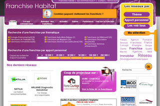 Aperçu visuel du site http://www.franchise-habitat.fr