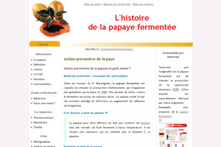 Papaye fermentée naturelle sur Papaye-fermentee.fr