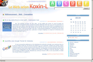 Aperçu visuel du site http://blog.koxin-l.fr/