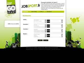 Aperçu visuel du site http://www.jobsport.fr