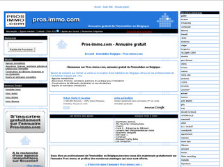 Pros-immo.com - Annuaire gratuit des professionnels de limmobilier en Belgique