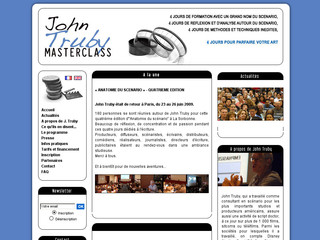 Aperçu visuel du site http://www.masterclass-truby.fr