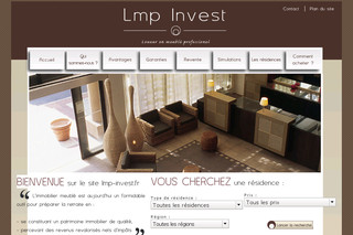 Aperçu visuel du site http://www.lmp-invest.fr