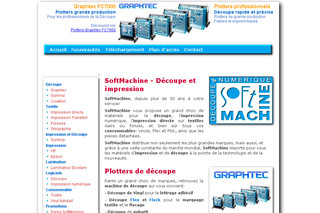 Aperçu visuel du site http://www.softmachine.fr