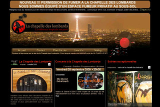 Aperçu visuel du site http://www.la-chapelle-des-lombards.com