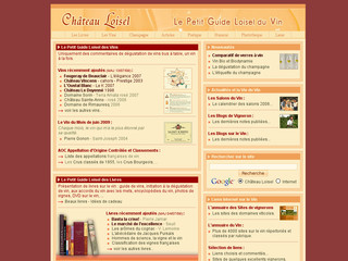 Aperçu visuel du site http://www.chateauloisel.com