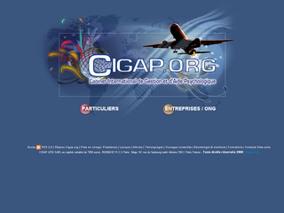 Aperçu visuel du site http://www.cigap.org
