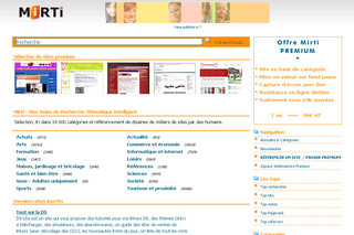 Aperçu visuel du site http://www.mirti.com