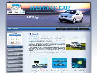 Aperçu visuel du site http://www.highwaycar-rabat.com