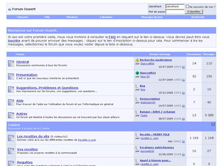 Aperçu visuel du site http://www.forum-ouvert.com