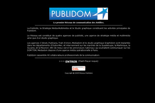 Aperçu visuel du site http://www.publidom.com