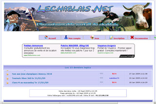 Aperçu visuel du site http://www.lechablais.net