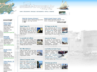 Aperçu visuel du site http://www.saint-tropez.tv