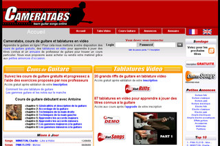 Aperçu visuel du site http://www.cameratabs.com