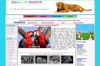Aperçu visuel du site http://www.animal-compagnie.fr