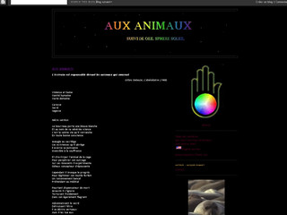 Aperçu visuel du site http://auxanimaux.blogspot.com