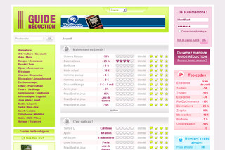 Aperçu visuel du site http://www.guide-reduction.com