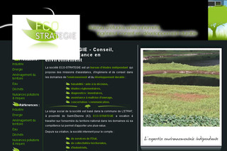 Aperçu visuel du site http://www.eco-strategie.fr