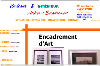 Cadeauxinterieur.com - Encadrement, cadeaux et interieur, Paris