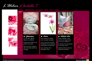 Aperçu visuel du site http://www.atelier-isabelle-t.net