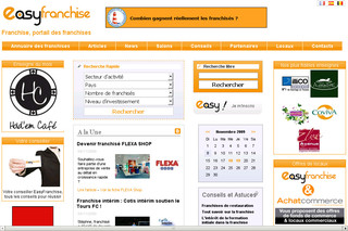 Aperçu visuel du site http://www.easyfranchise.fr