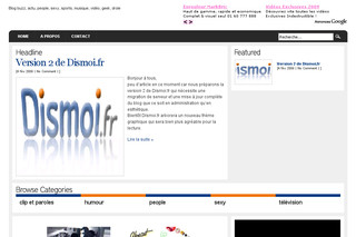 Aperçu visuel du site http://www.dismoi.fr