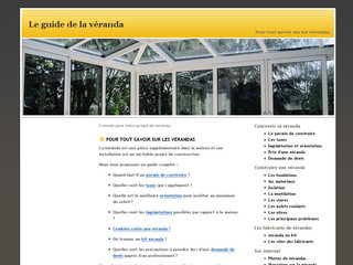 Aperçu visuel du site http://www.construire-une-veranda.com