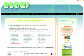 Aperçu visuel du site http://www.annuaire-des-blogs.net