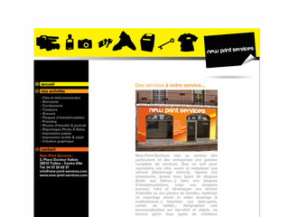 Aperçu visuel du site http://www.new-print-services.com