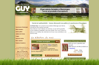 Charcuterie-fermiere.com - La ferme Guy : Charcuterie fermière d'Auvergne. Pâtés et saucissons