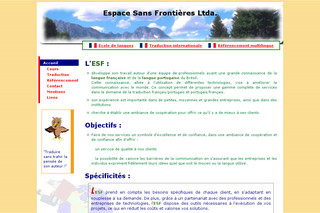 Aperçu visuel du site http://www.esf-i.com/