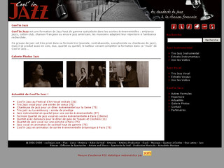 Aperçu visuel du site http://www.coolinjazz.com