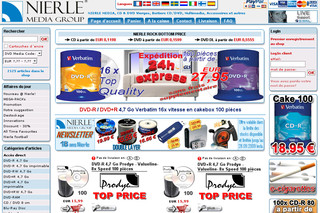 Aperçu visuel du site http://www.nierle.com/