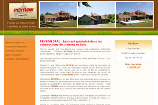 Aperçu visuel du site http://www.peyron-sarl.fr