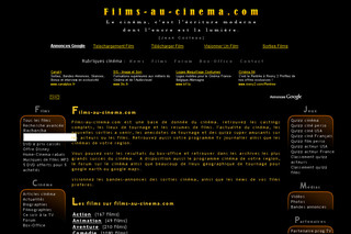 Aperçu visuel du site http://www.films-au-cinema.com